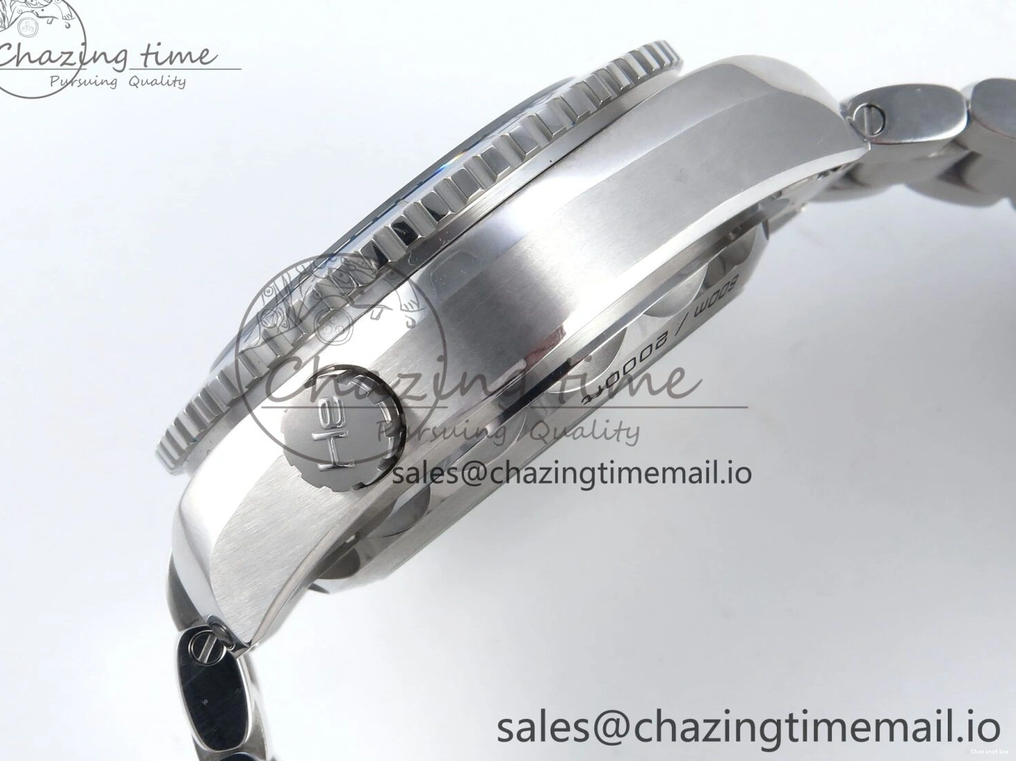 0117 Planet Ocean Master Chronometer 600M 45.5mm SS SCF 1:1 Best Edition Blue Bezel Blue Dial on SS Bracelet A9900 Super Clone Lightweight 7676